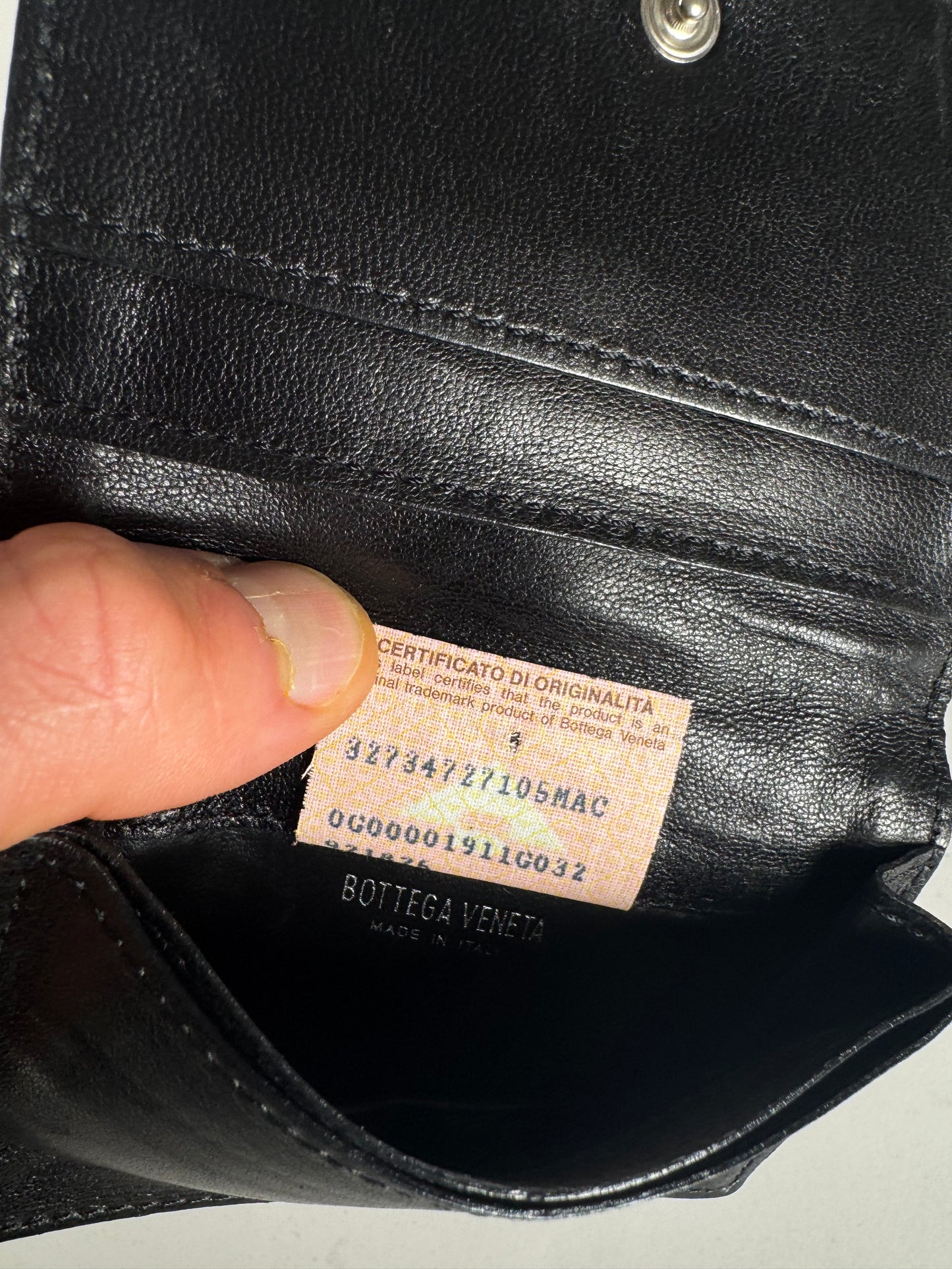 Vintage Bottega Veneta Canvas Card Holder Leopard