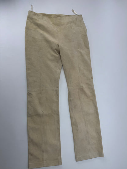 Vintage Loewe Madrid Nappa Leather Pants Beige 38/M