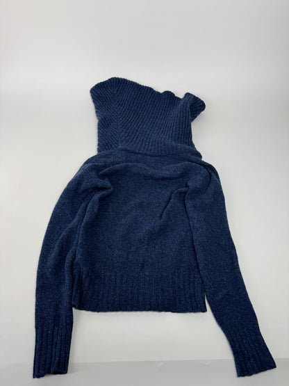 Vintage Balenciaga Big Turtle Neck Wool Sweather Blue