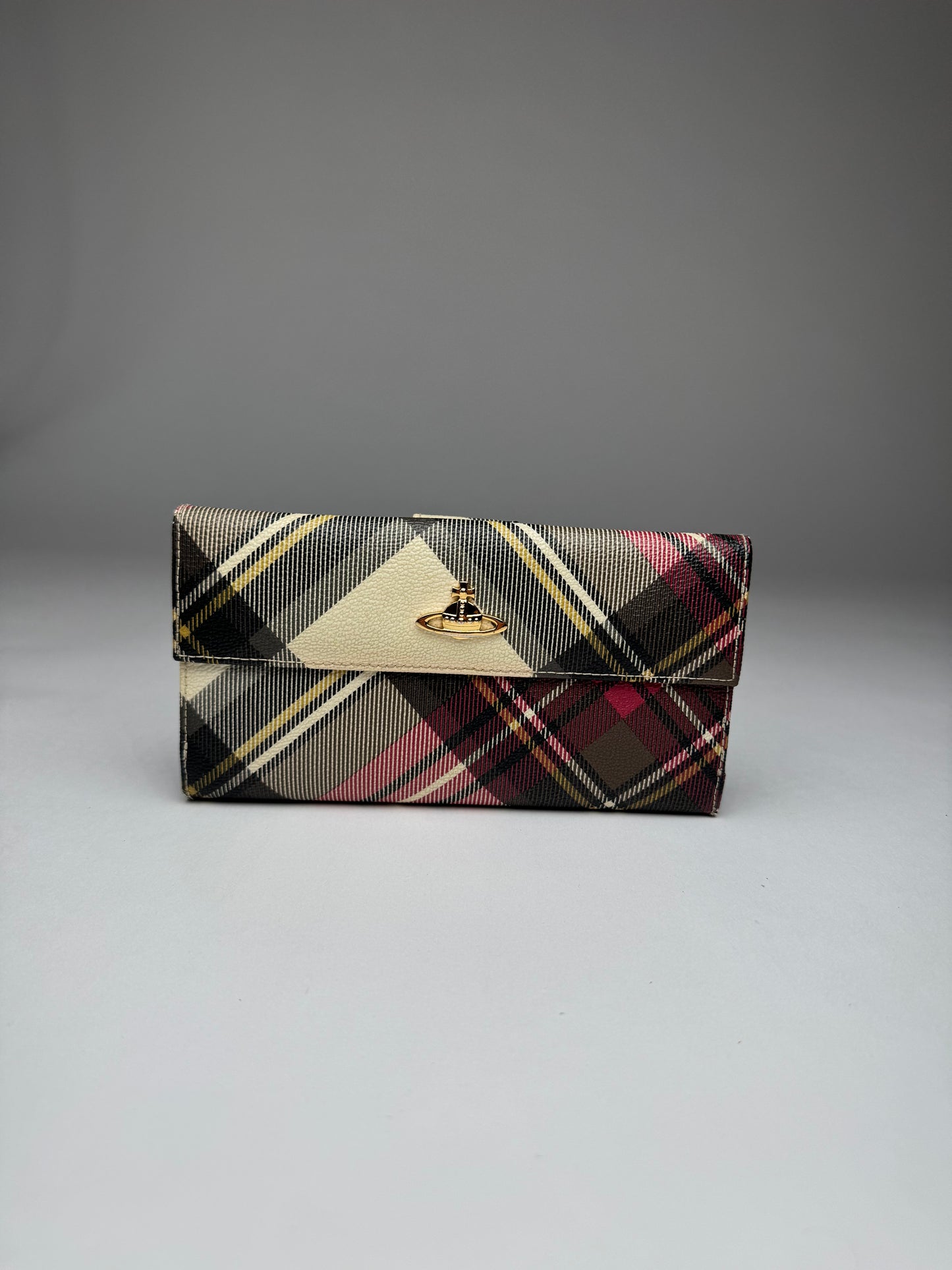 Vintage Vivienne Westwood Checked Leather Wallet