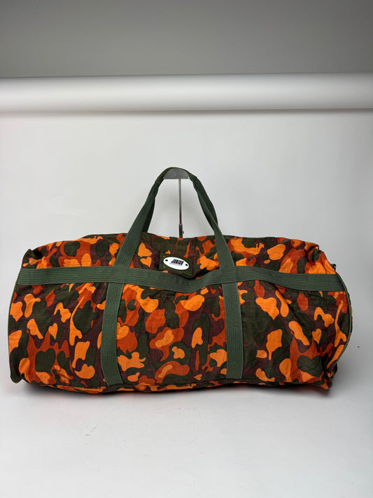 Vintage Jean Paul Gaultier Canvas Duffel Bag Orange / Dark Green