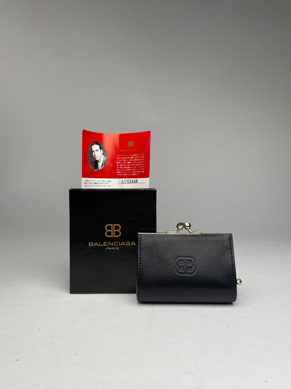 Vintage Balenciaga Leather card Holder Black