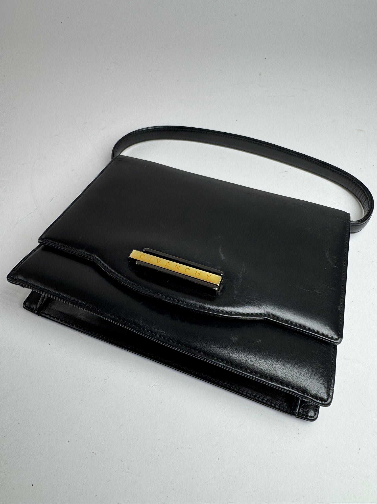 Vintage  Givenchy Whip Leather Bag Black