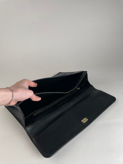 Vintage Givenchy GV3 Leather Clutch Black