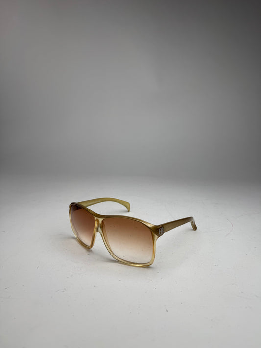 Vintage Balenciaga Oversized Sunglasses Golden