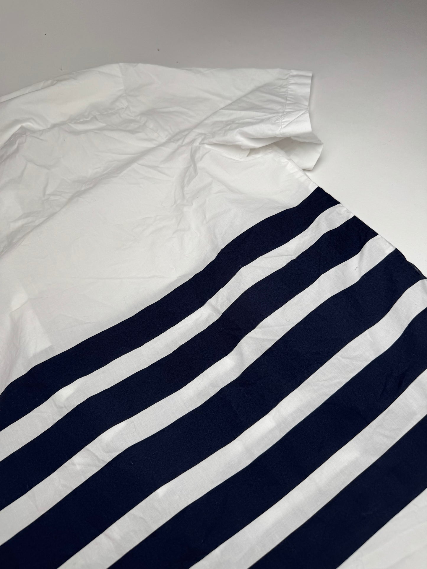 Acne Studios Summer Shirt White Navy Striped 52/L