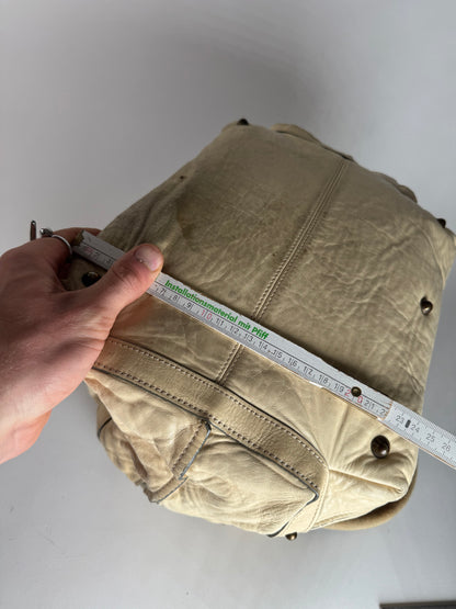 Vintage Chloe Leather Bag Beige