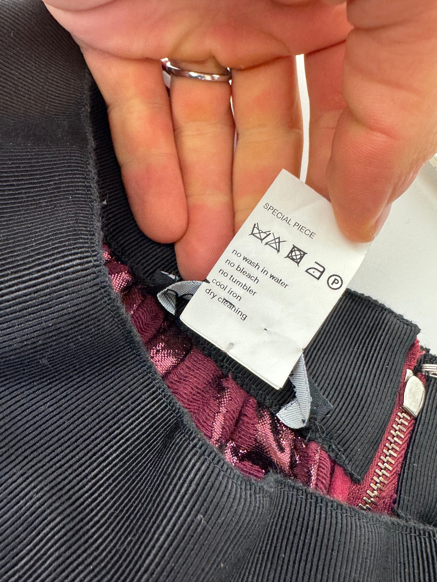 Vintage Dolce & Gabbana Special Edition Skirt purple/black 40/L