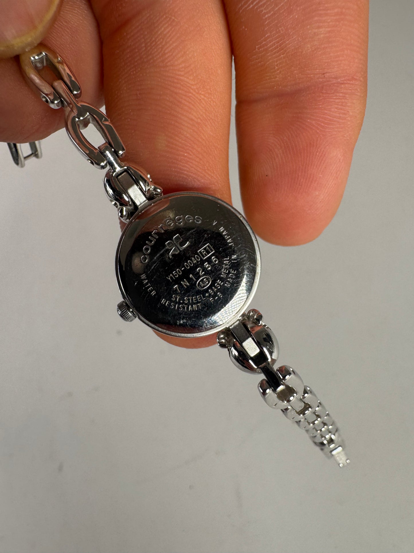 Montre Courreges Vintage Acier Argent