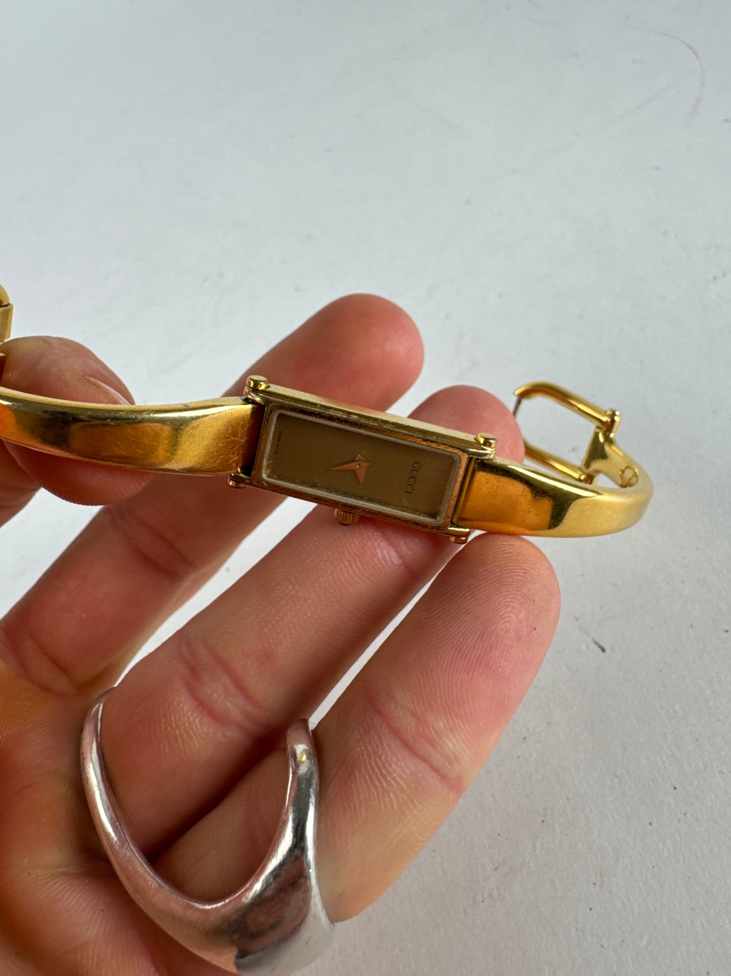 Vintage Gucci Horsebit Watch steel golden