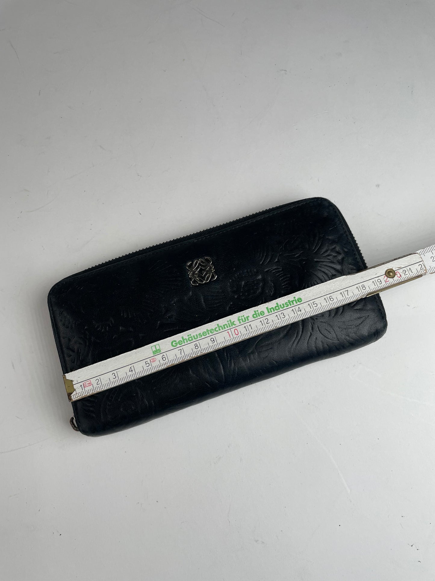 Vintage Loewe Madrid Puzzle Leather Wallet Black