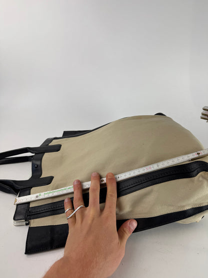 Vintage Chloe Alison leather Shopper Bag beige black