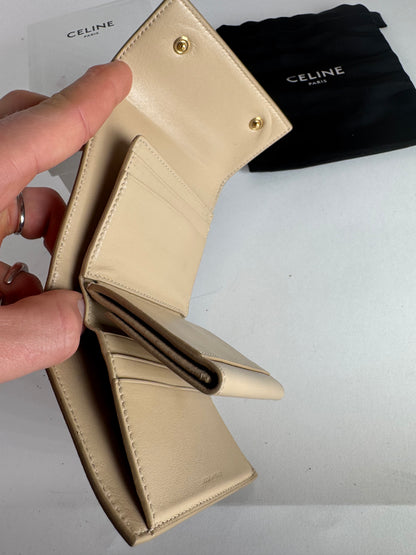 Vintage Celine Paris Leather Walket beige