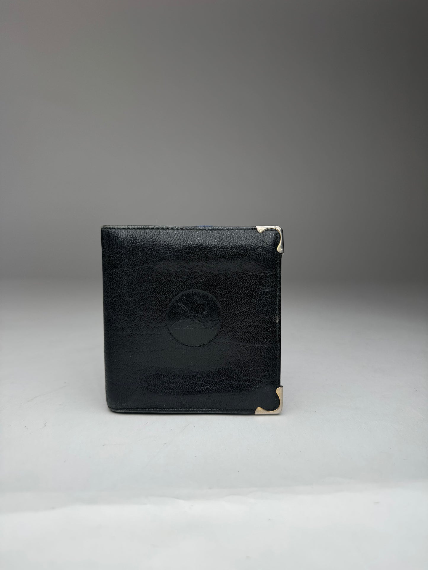 Vintage Celine Paris Triomphe Leather Wallet black