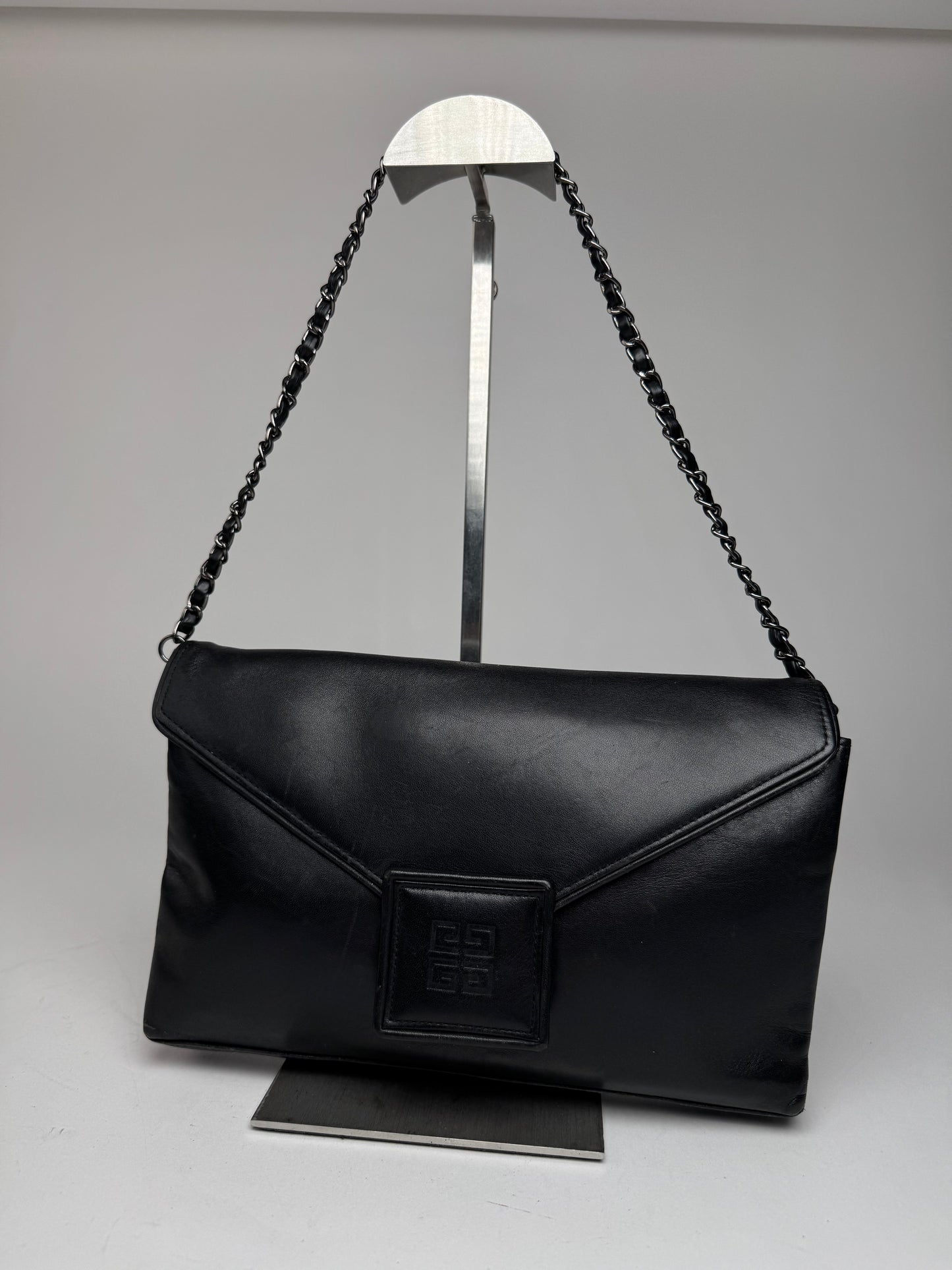 Vintage Givenchy 4G Leather Bag Black