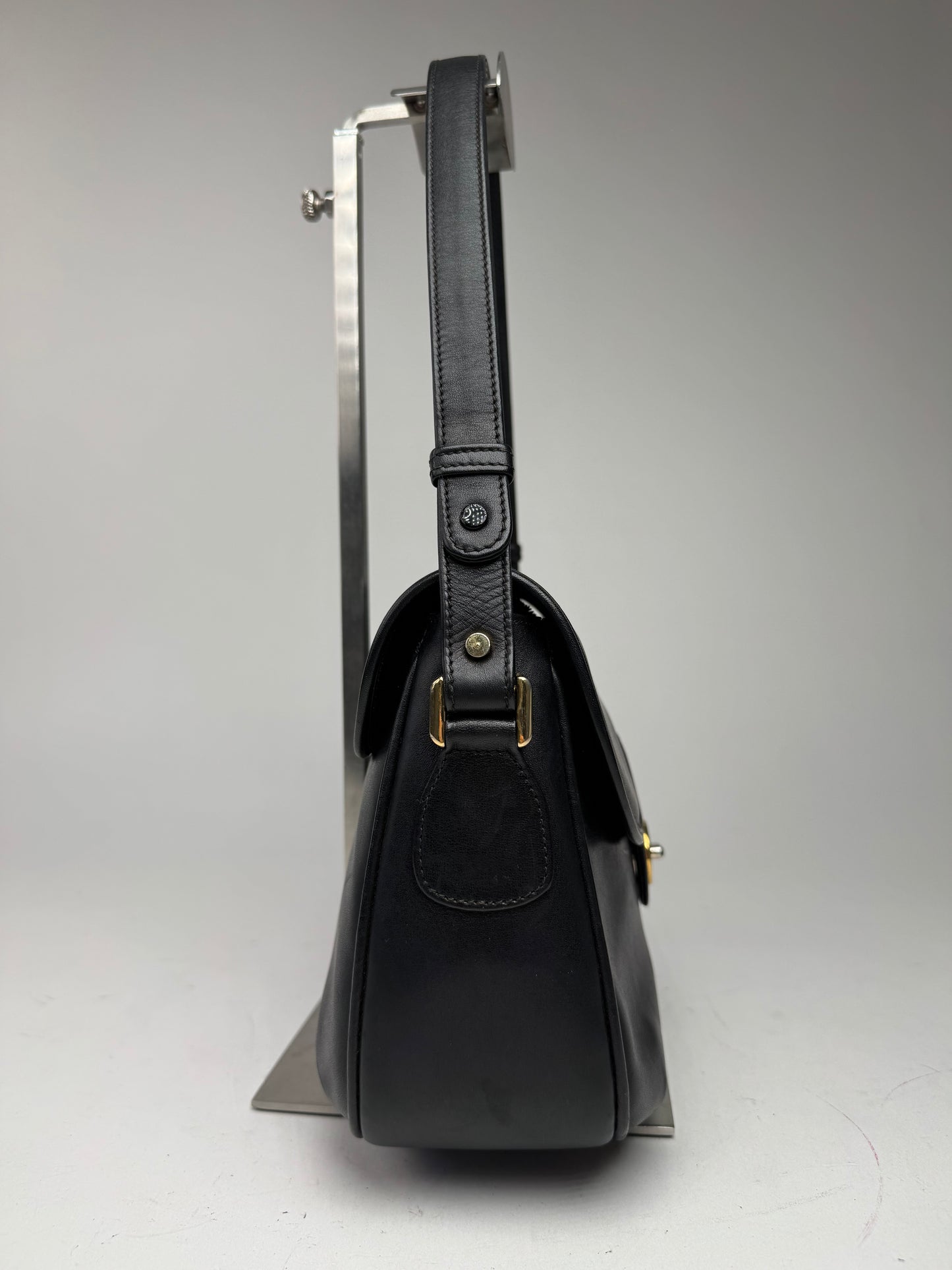 Vintage Gucci 2 Way Leather bag black