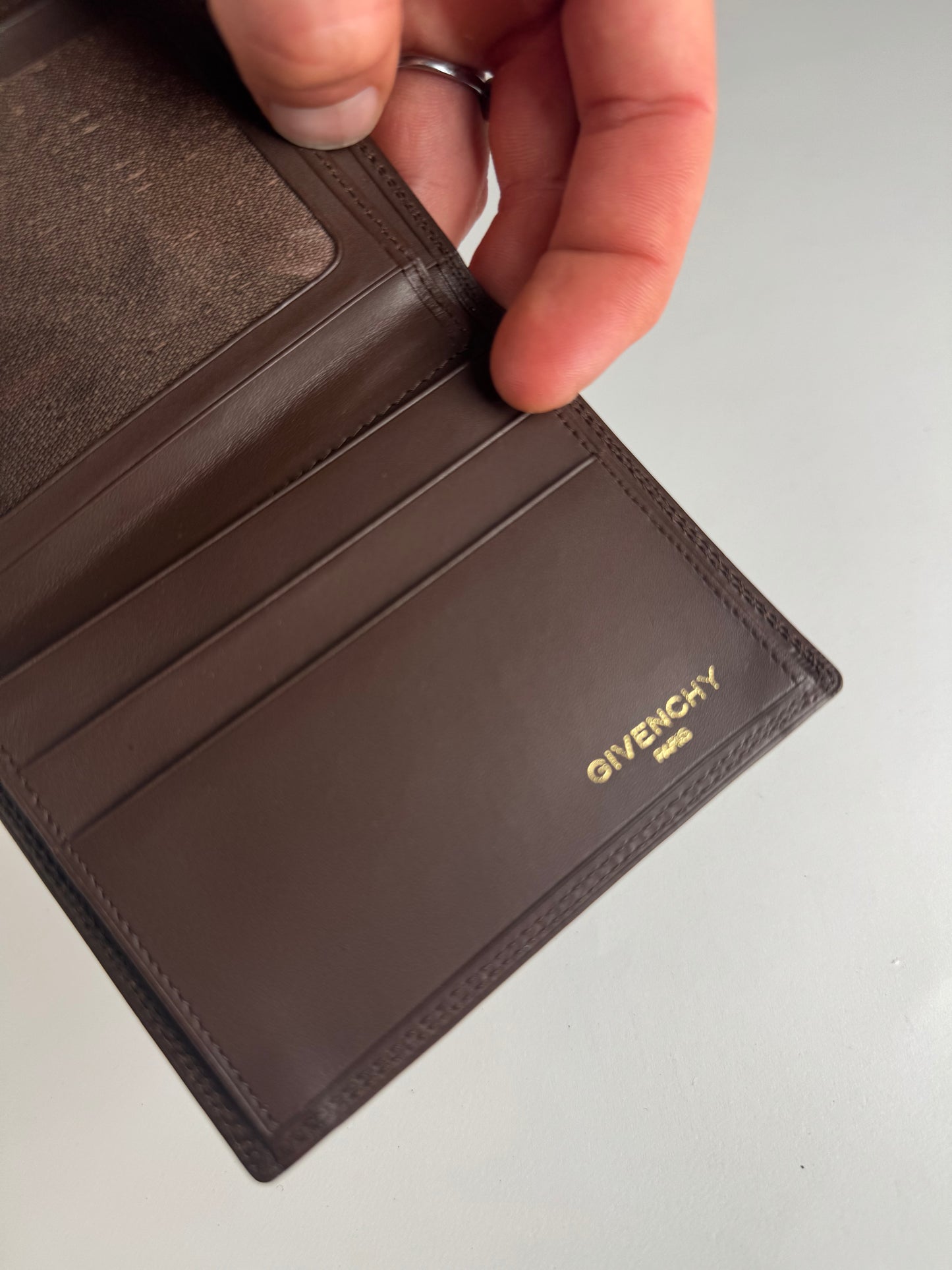 Vintage Givenchy leather Card Holder Brown