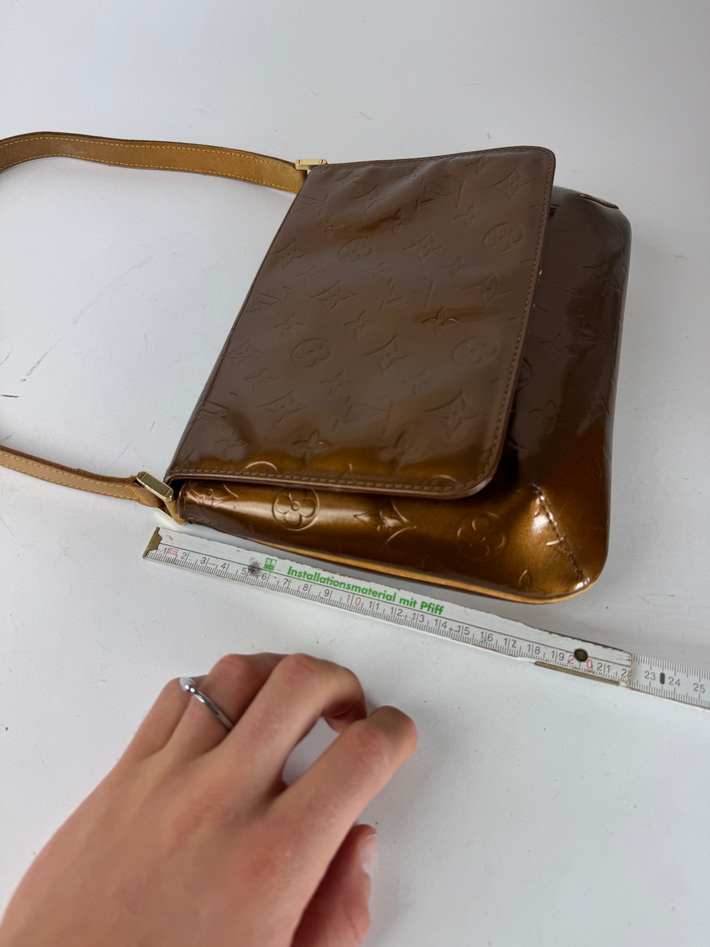 Vintage Louis Vuitton Vernis Leather Bag Brown