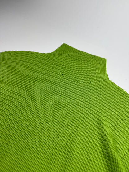 Vintage Issey Miyake Pleated Turtleneck Sweater 38/M Green