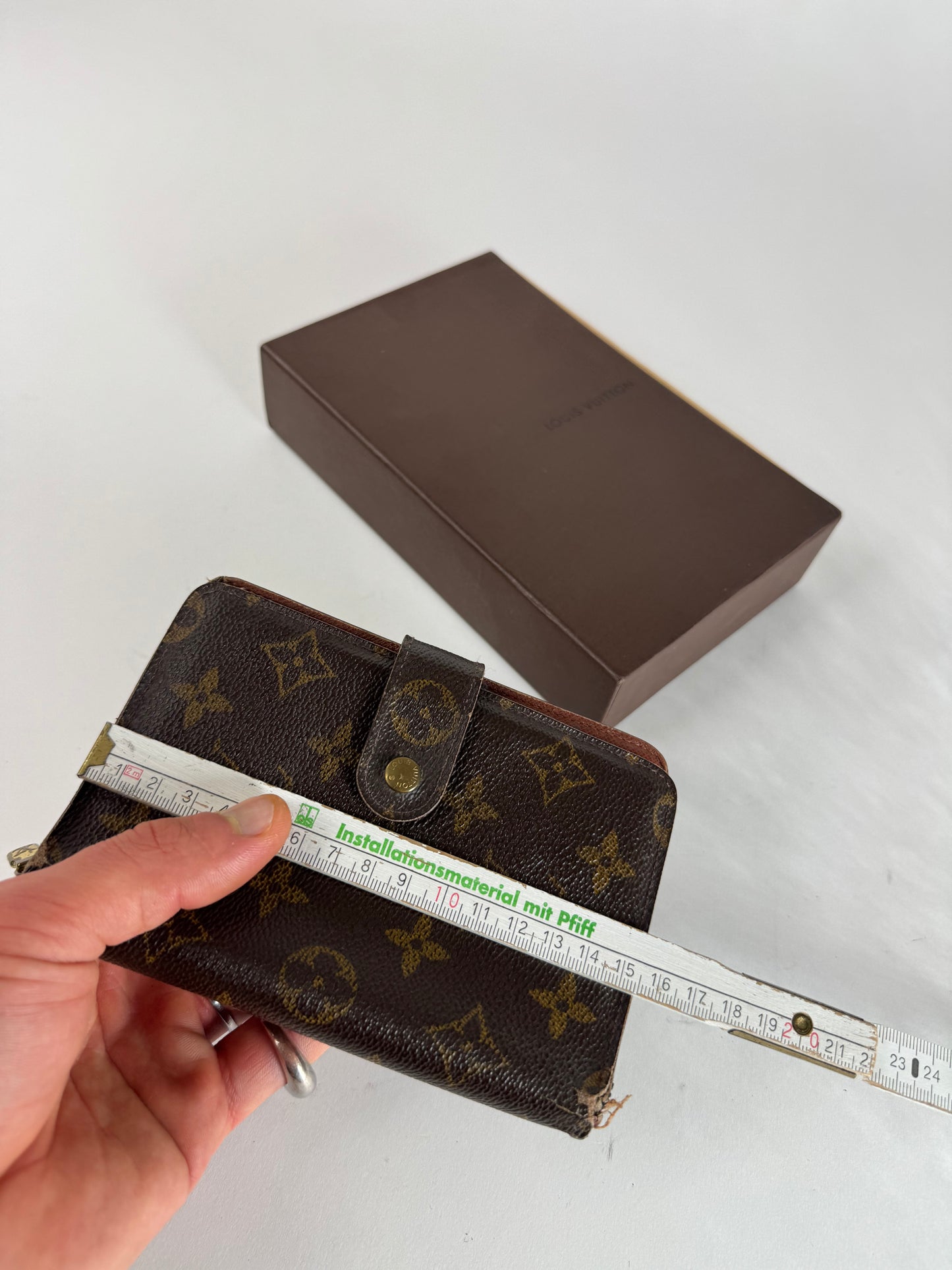 Vintage Louis Vuitton Leather Monogram Wallet Brown