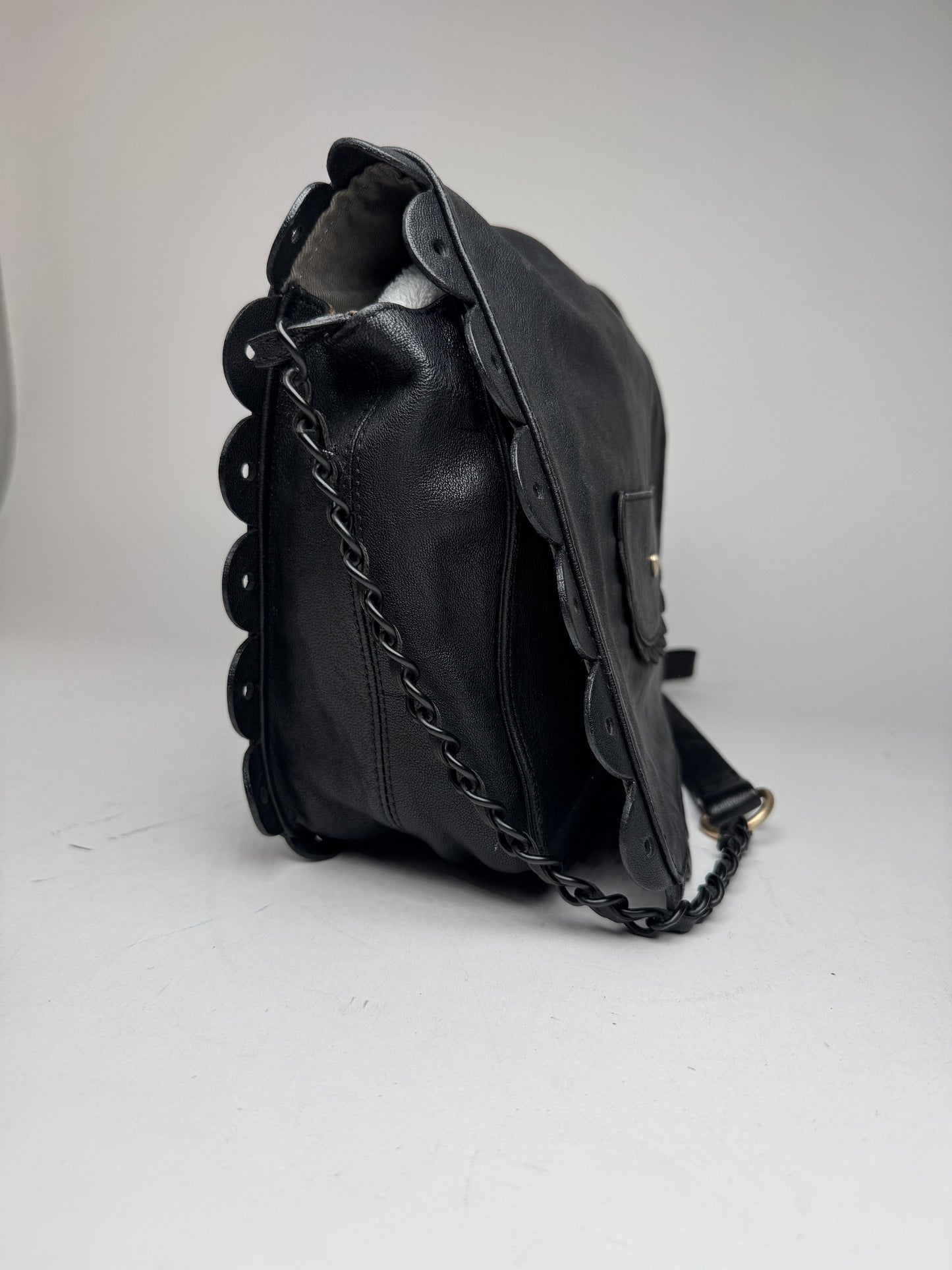Vintage Chloe Leather Shoulder Bag black