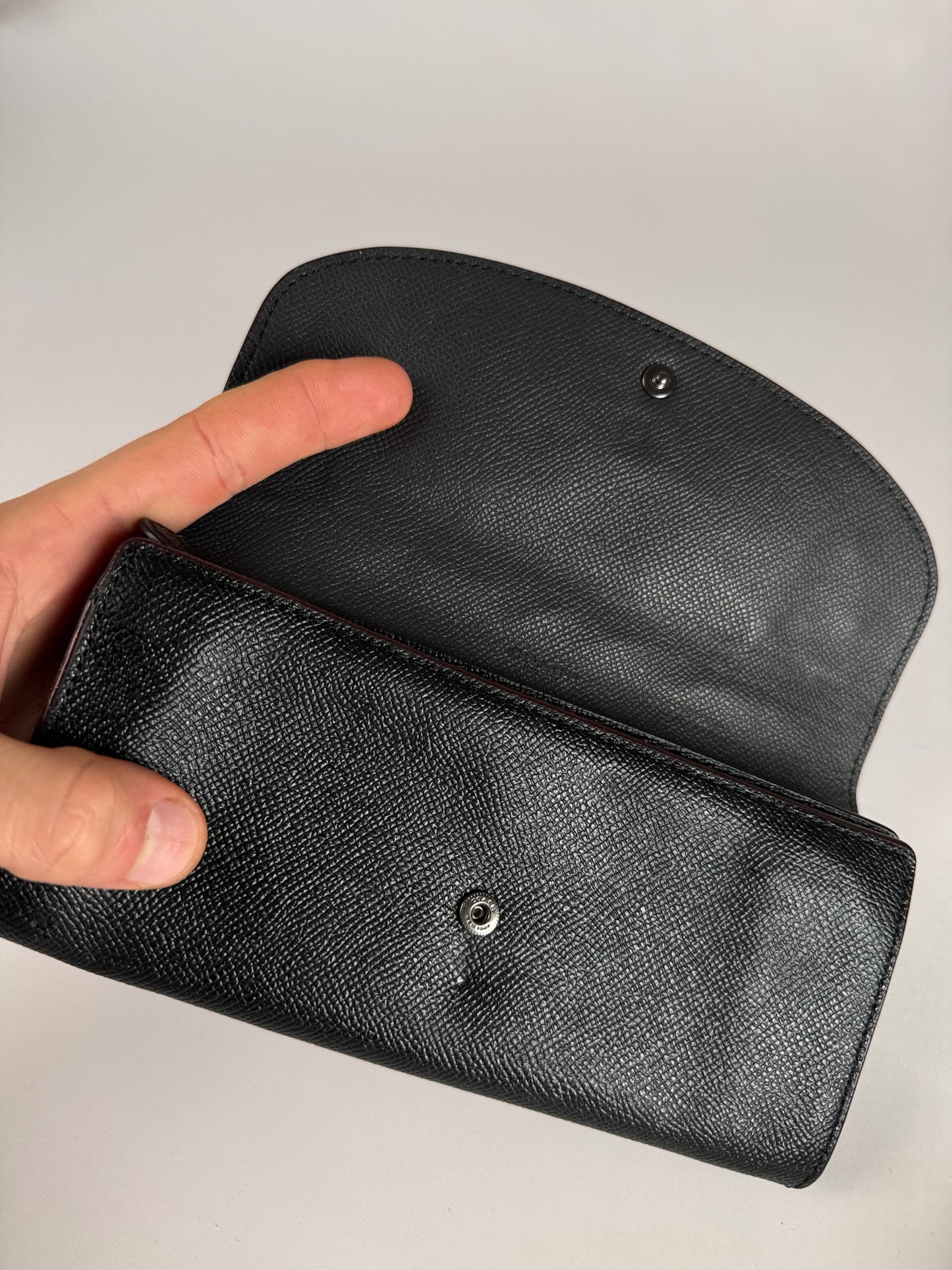 Vintage Coach Leather Wallet Black