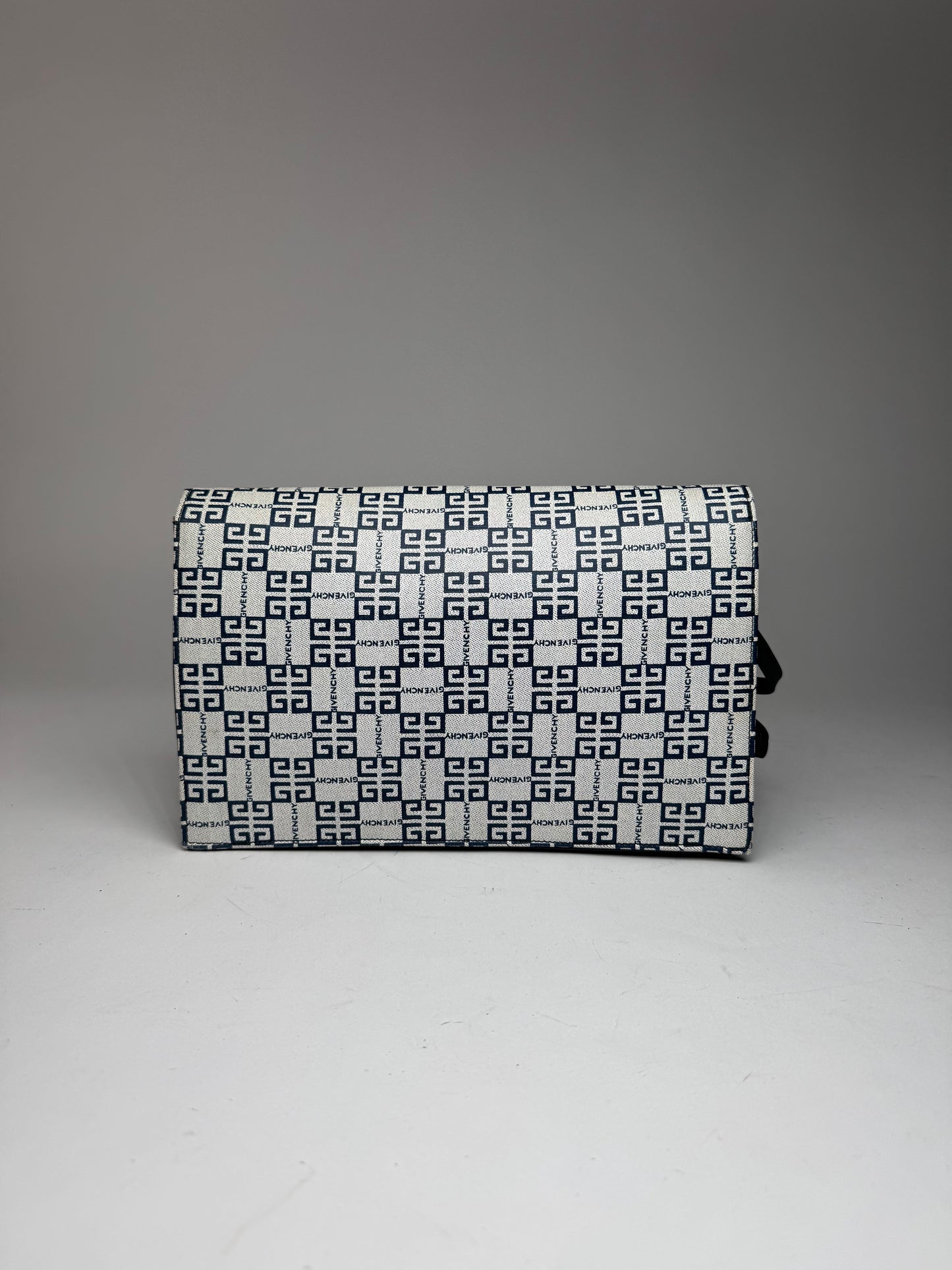 Vintage Givenchy 4G Monogramm Leather Bag White Navy Black