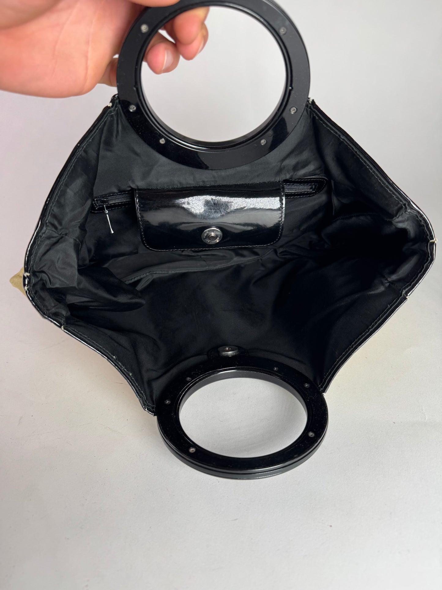 Vintage Balenciaga Linen Bag Citron Yellow Black