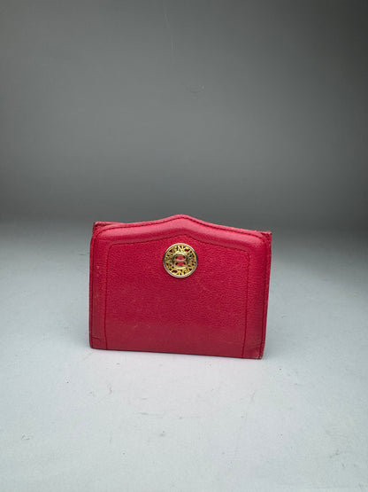 Vintage Givenchy Leather Card Holder Red