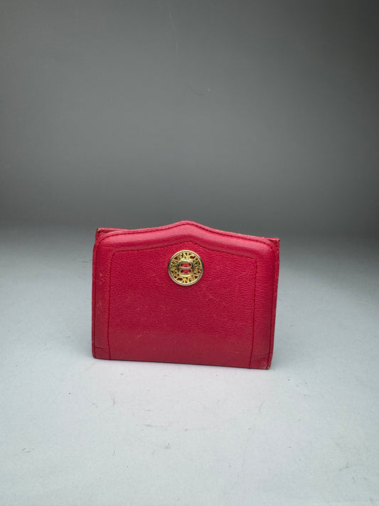 Vintage Givenchy Leather Card Holder Red