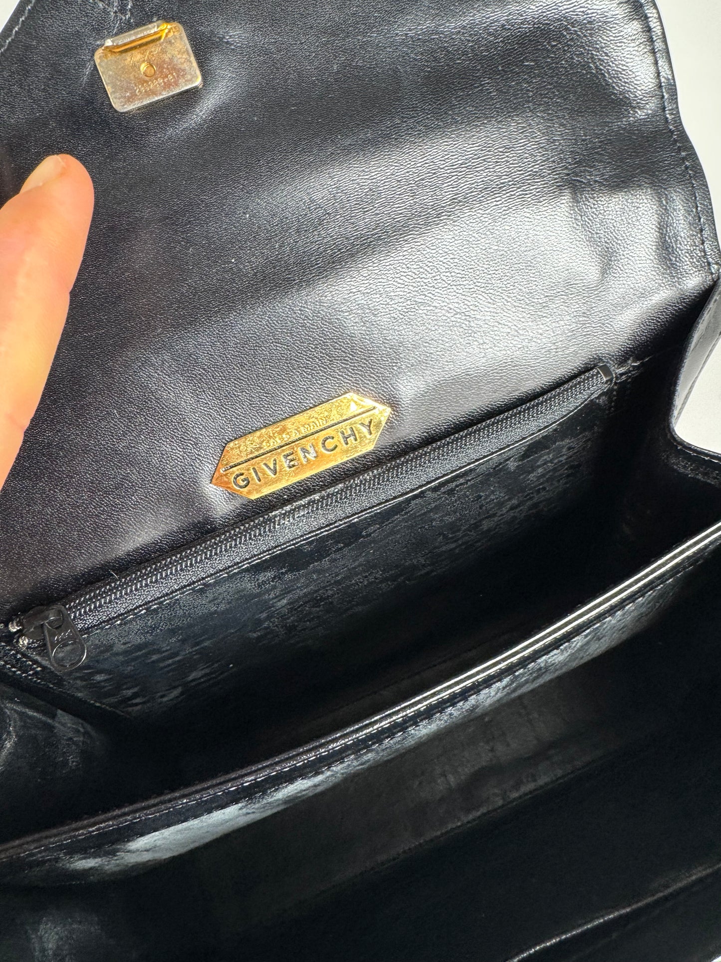 Vintage  Givenchy 4G Leather Bag black