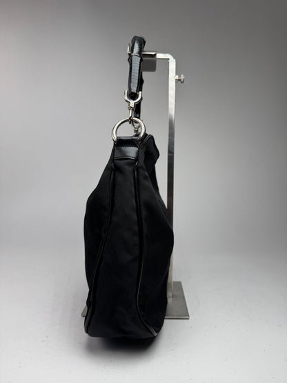 Vintage Gucci Bamboo Top Handle Bag Black