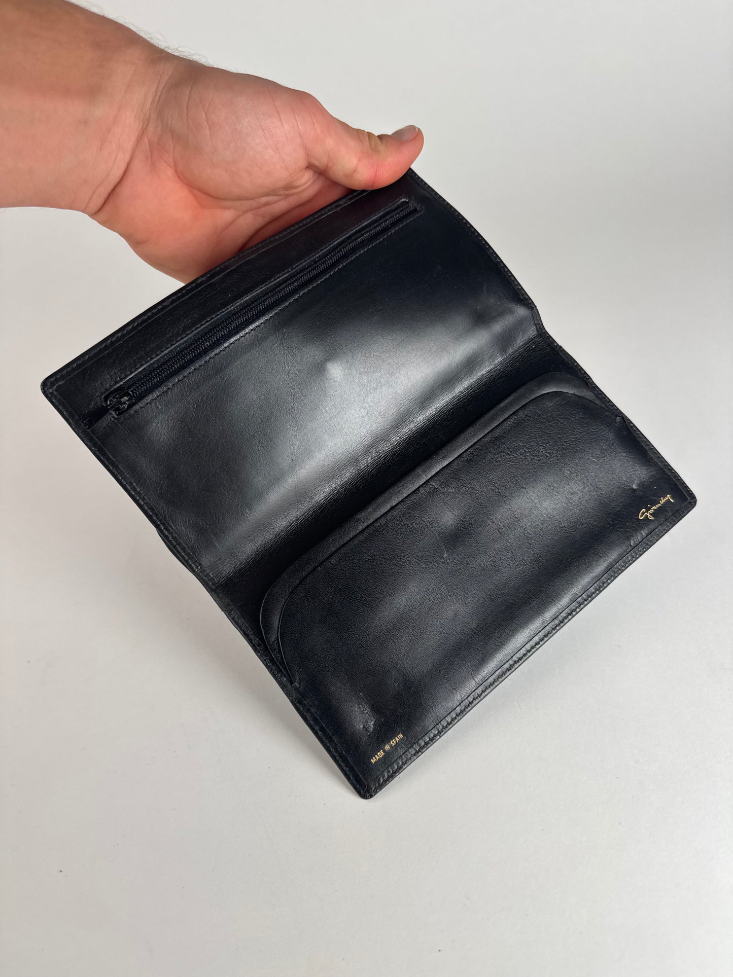 Vintage Givenchy GV3 Leather Clutch Black