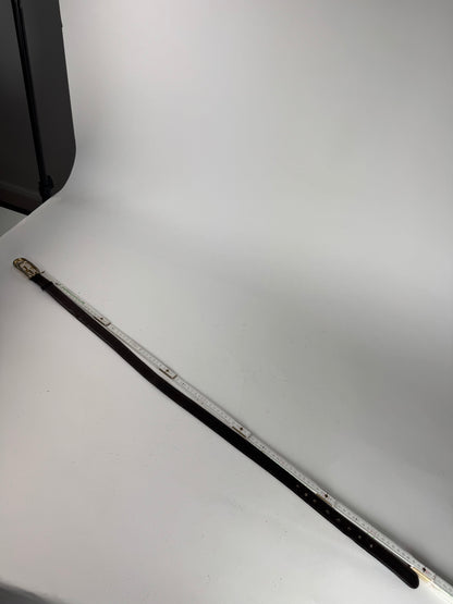 Vintage Gucci GG Leather Belt Brown