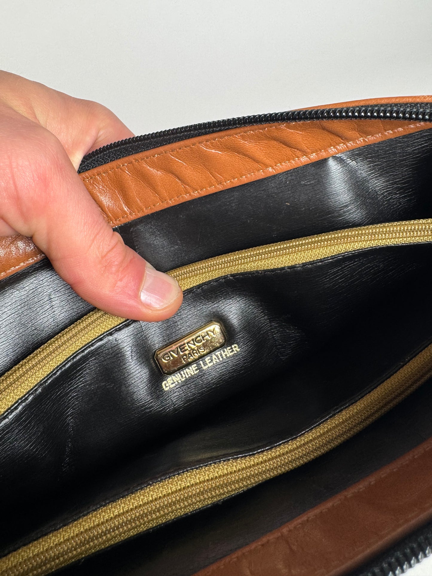 Vintage  Givenchy 4G leather Bag black brown