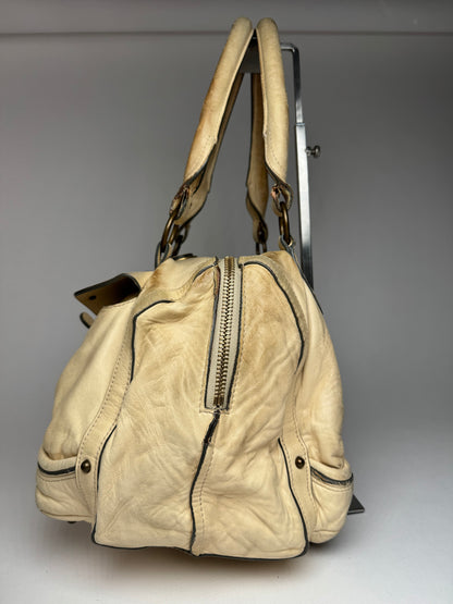 Vintage Chloe Leather Bag Beige