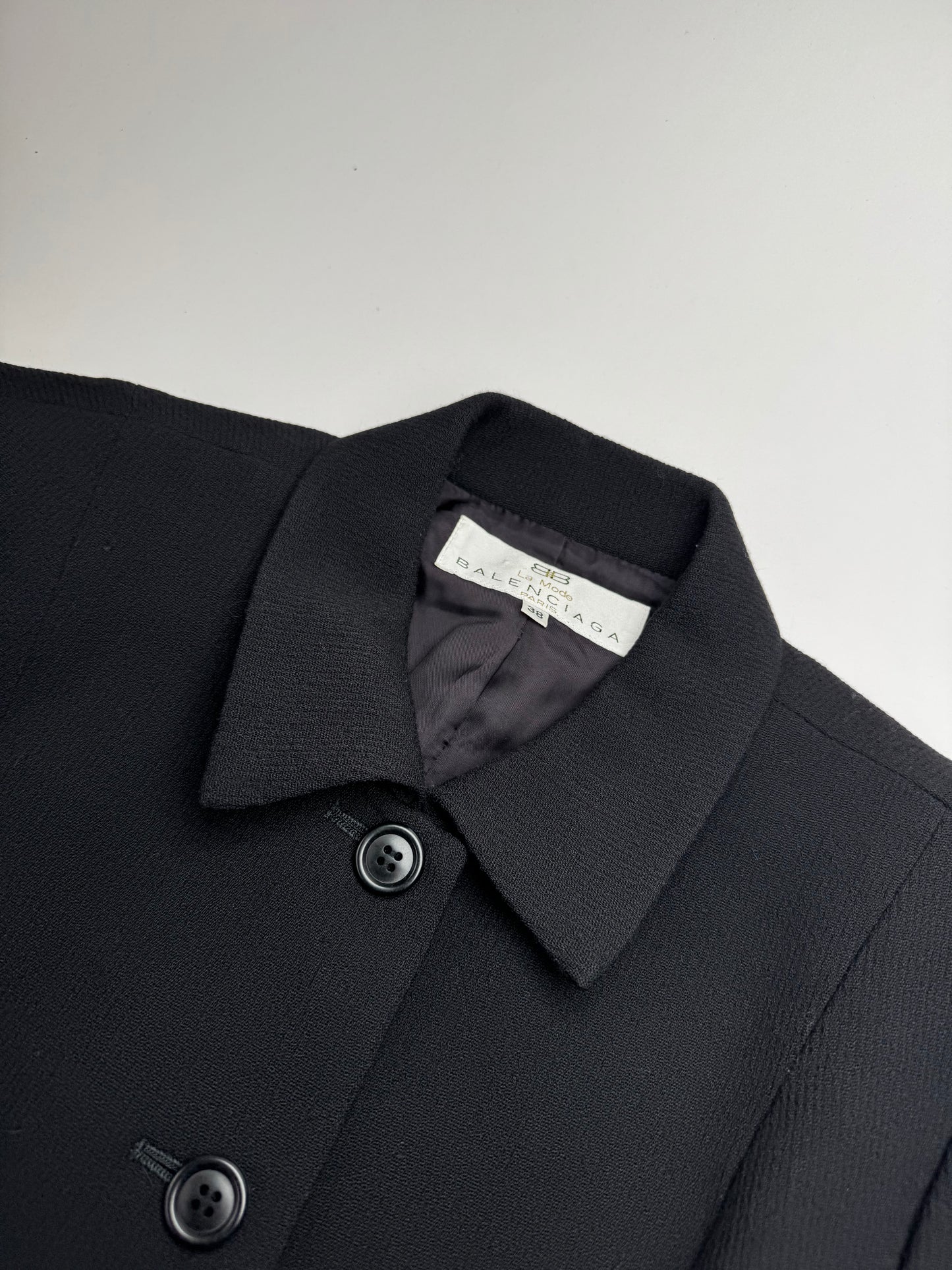 Vintage Balenciaga Paris Twin Set Black 38/M