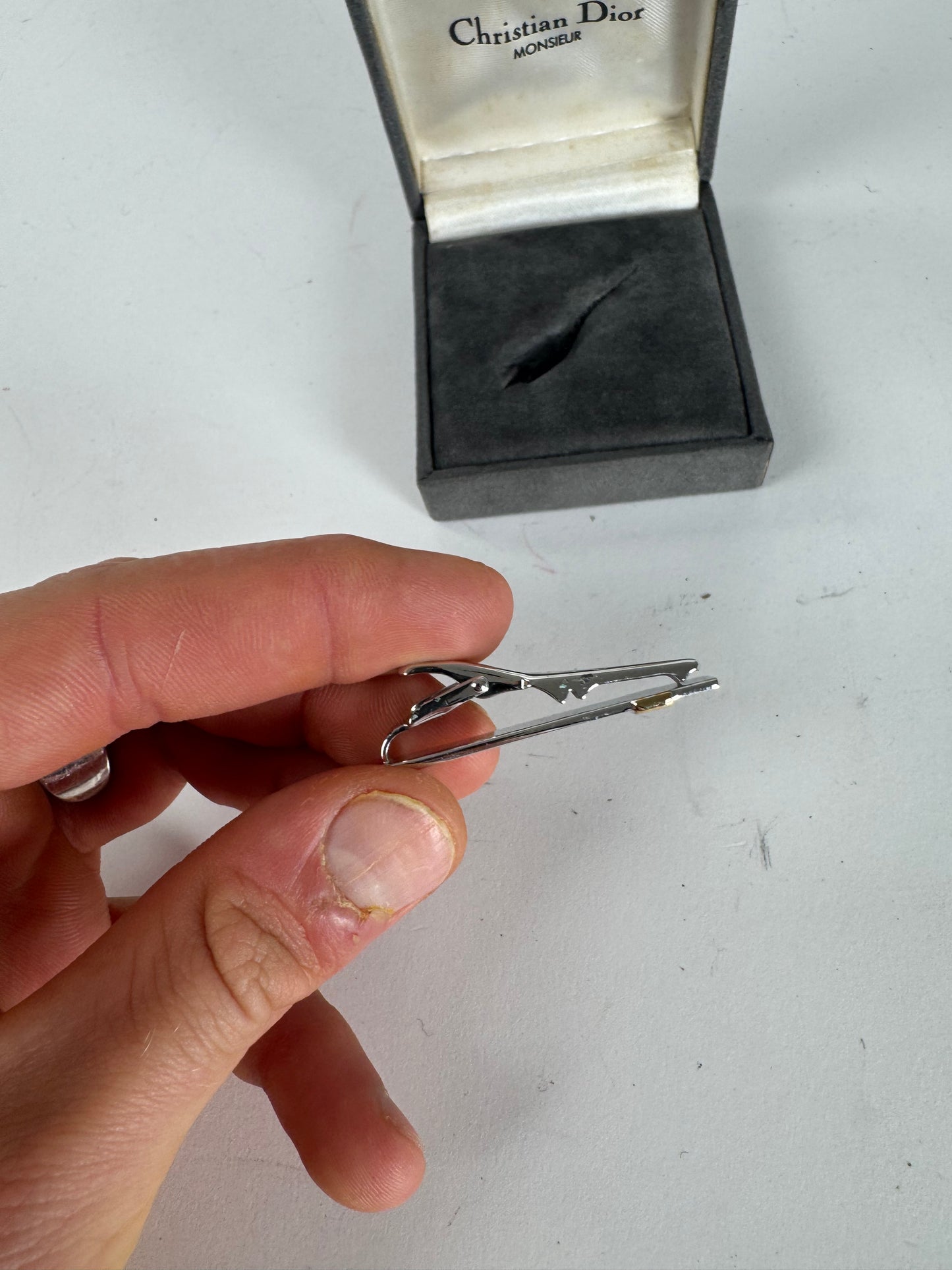 Vintage Money / Tie steel Clamp Silver