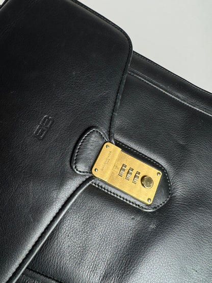 Vintage Balenciaga City Leather Bag Black