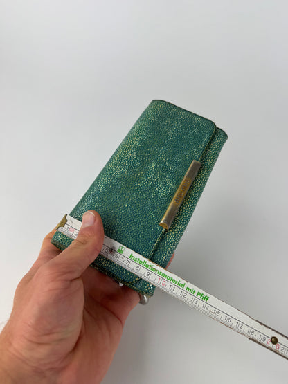 Vintage Miu Miu Leather Wallet Turquoise