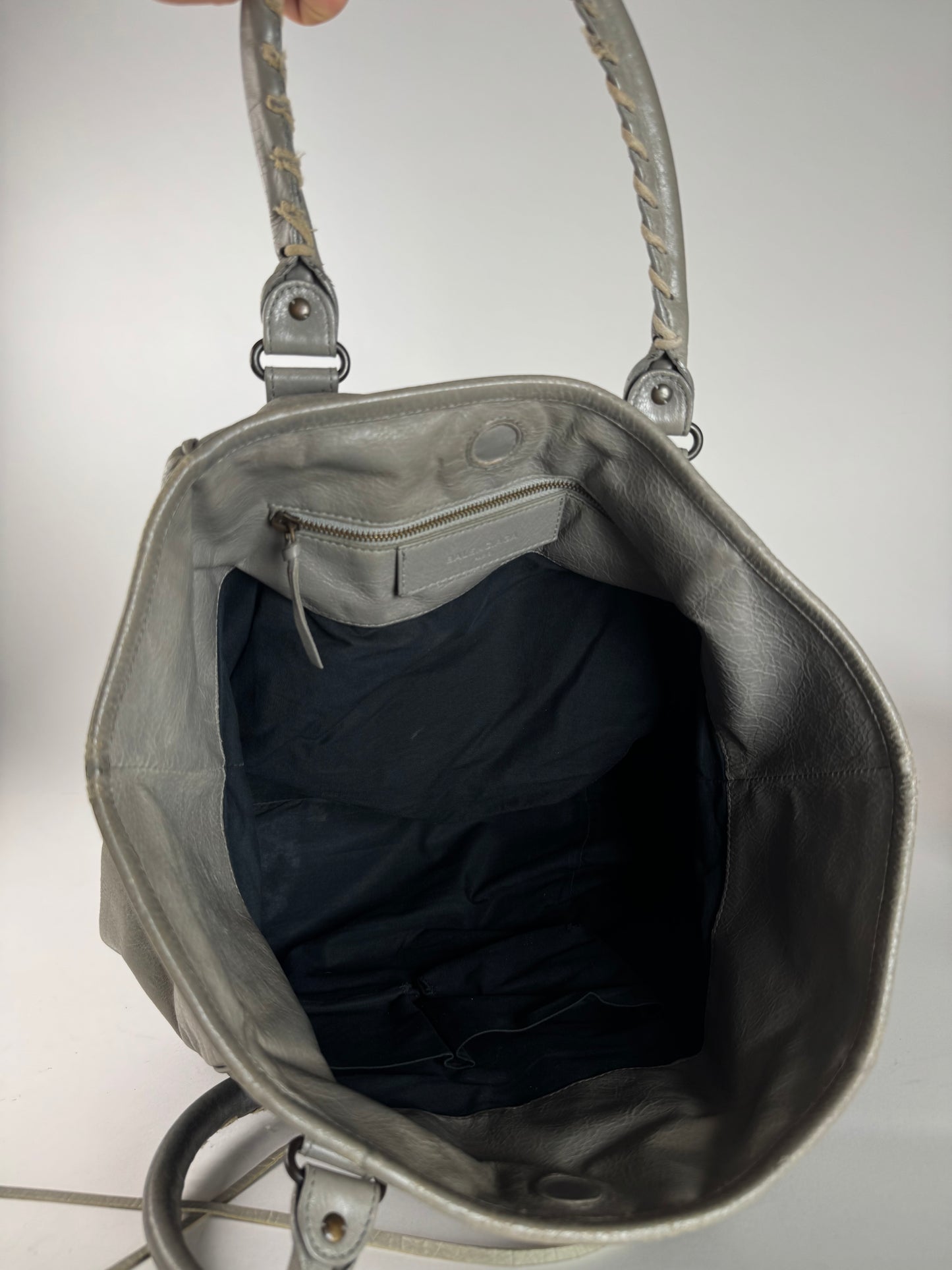 Vintage Balenciaga City Bag Shopper Grey