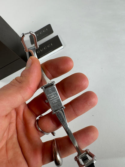 Vintage Gucci Horsebit Watch Steel Silver