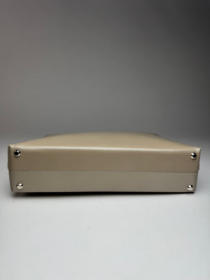 Vintage  Givenchy 4G Patent Leather Bag Grey Brown