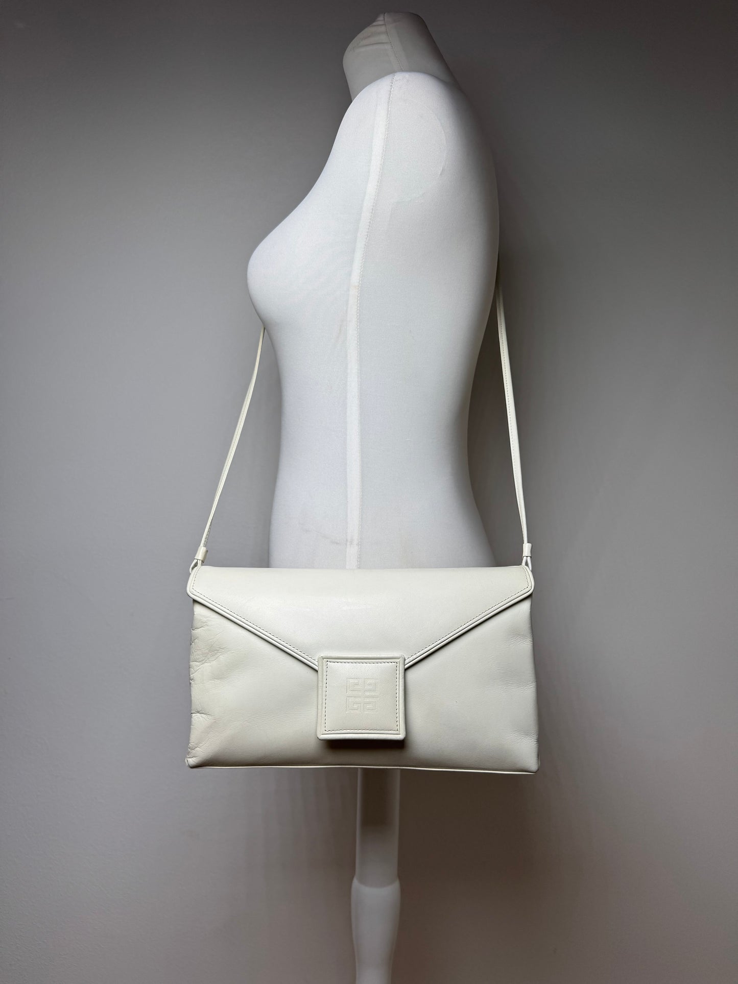 Vintage Givenchy 4G leather Bag White