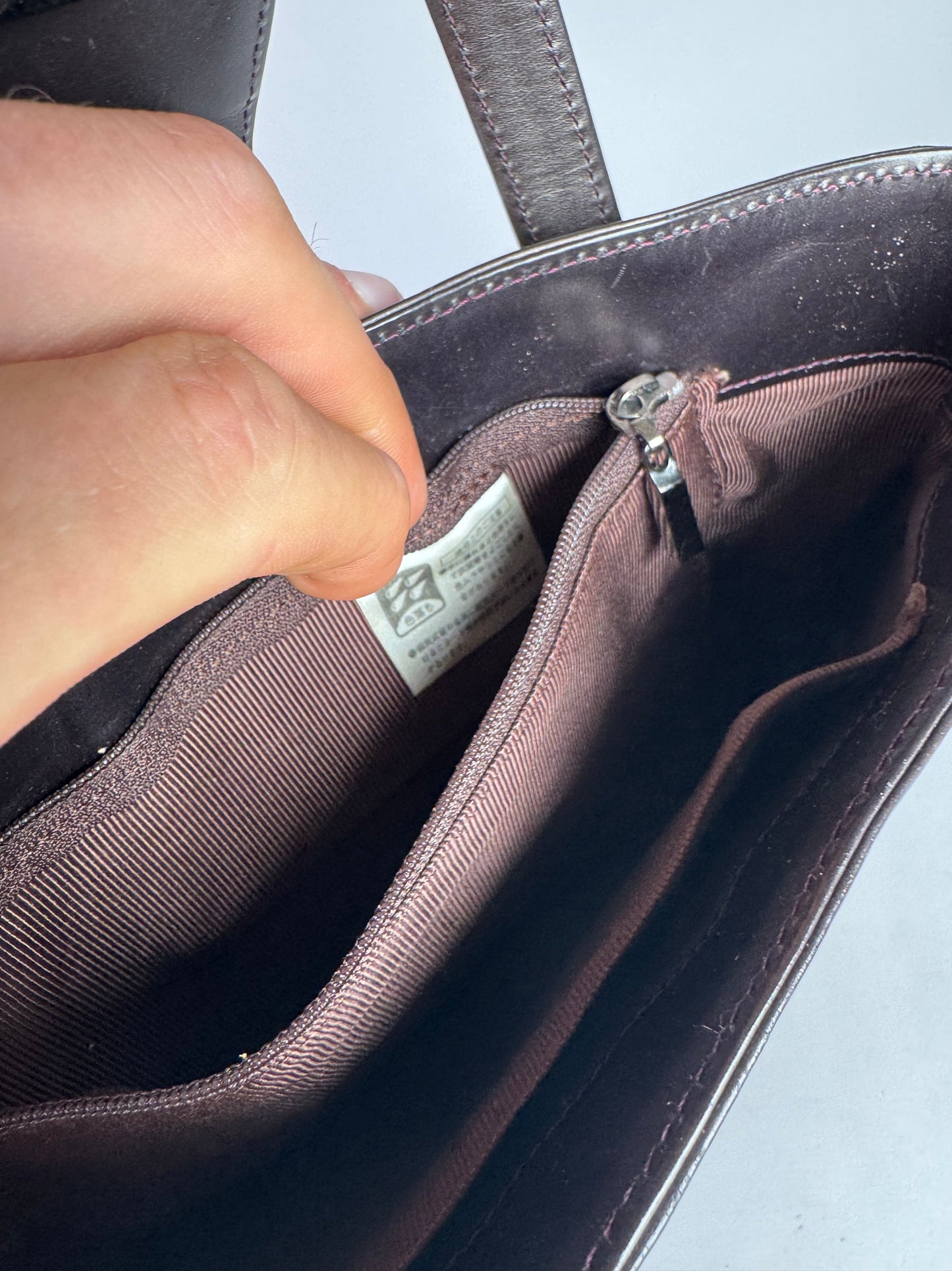 Vintage Givenchy Antigona Patent Leather Bag brown