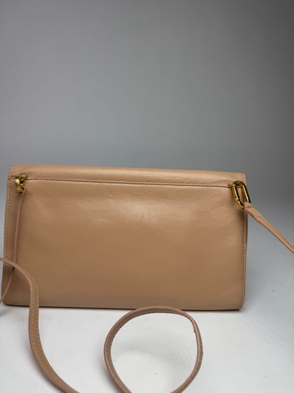 Vintage Chloe Leather Shoulder Bag Rose