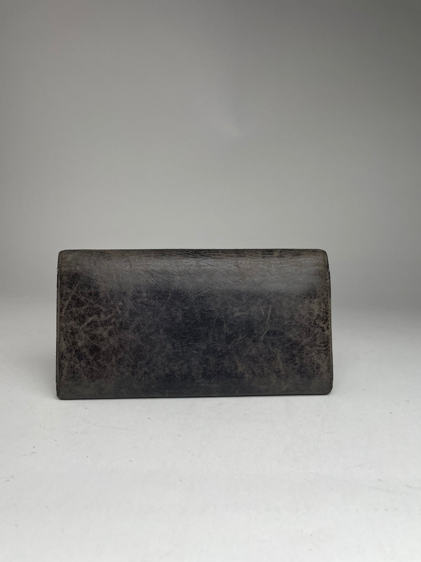 Vintage Balenciaga Leather City Wallet Anthracite