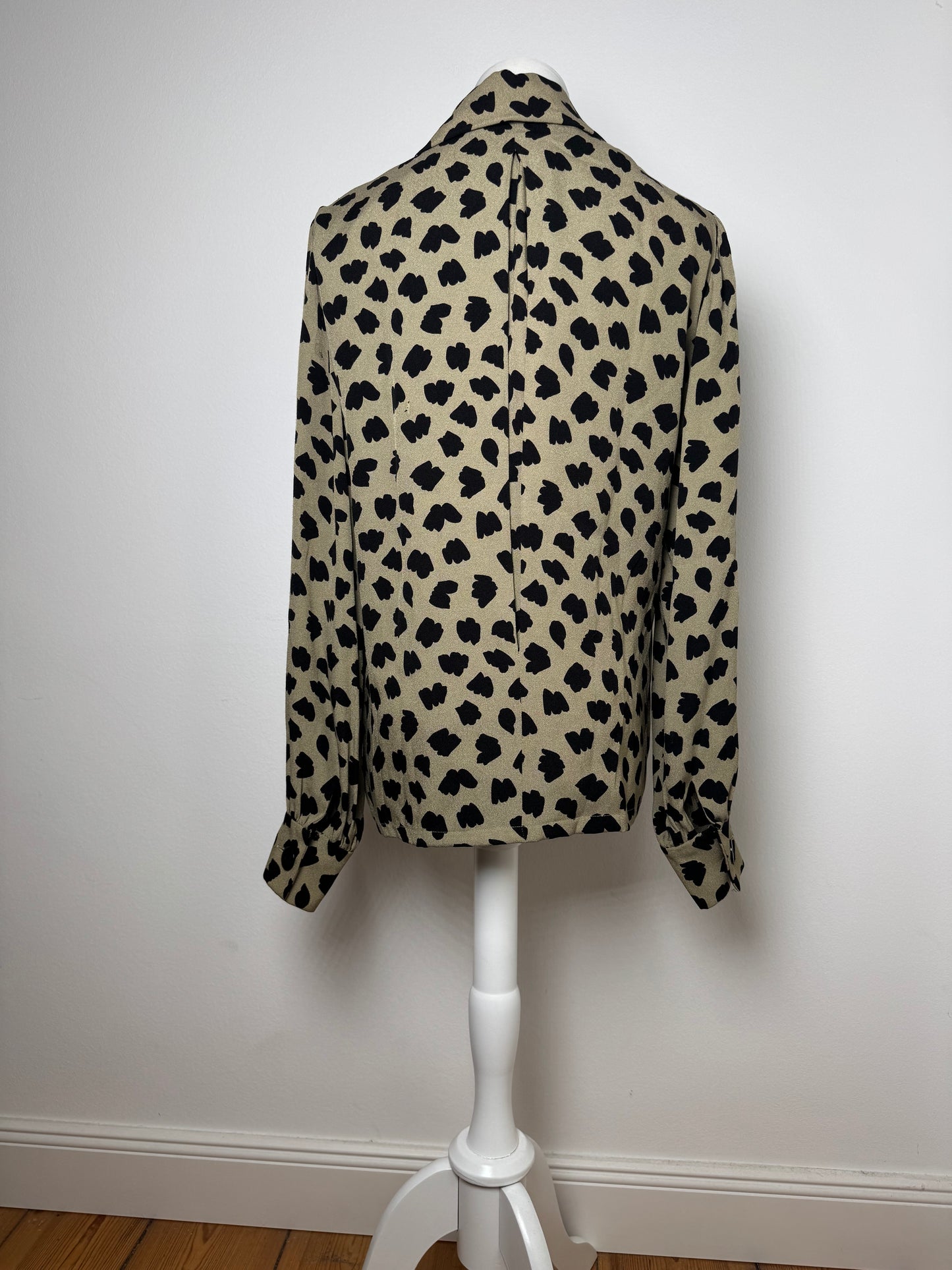 Vintage  Givenchy Leopard Silk Shirt Brown 38/M