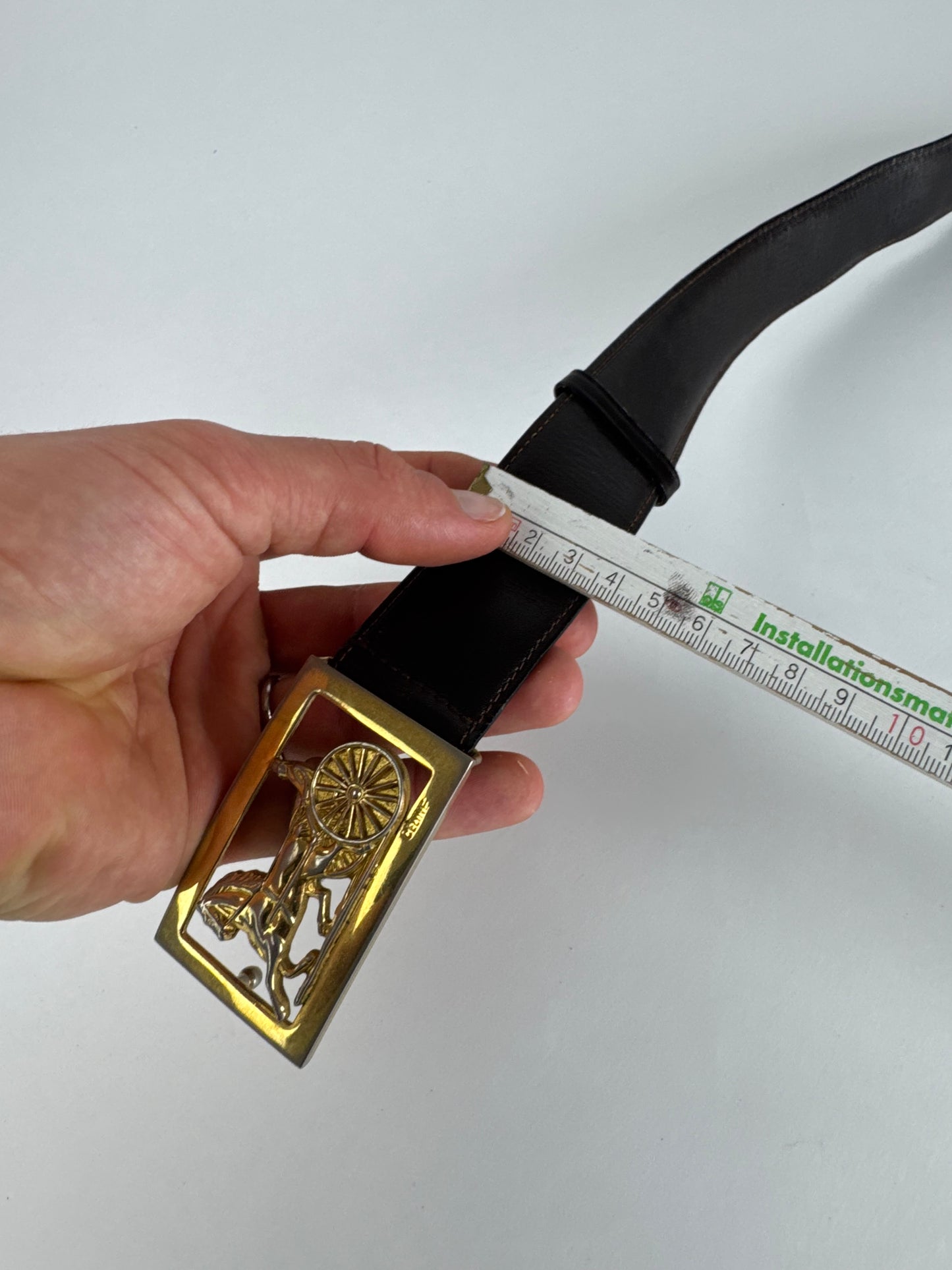 Vintage Celine Paris Leather Belt