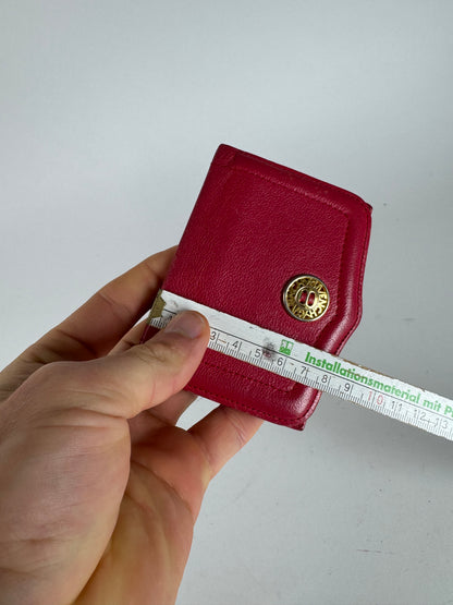 Vintage Givenchy Leather Card Holder Red